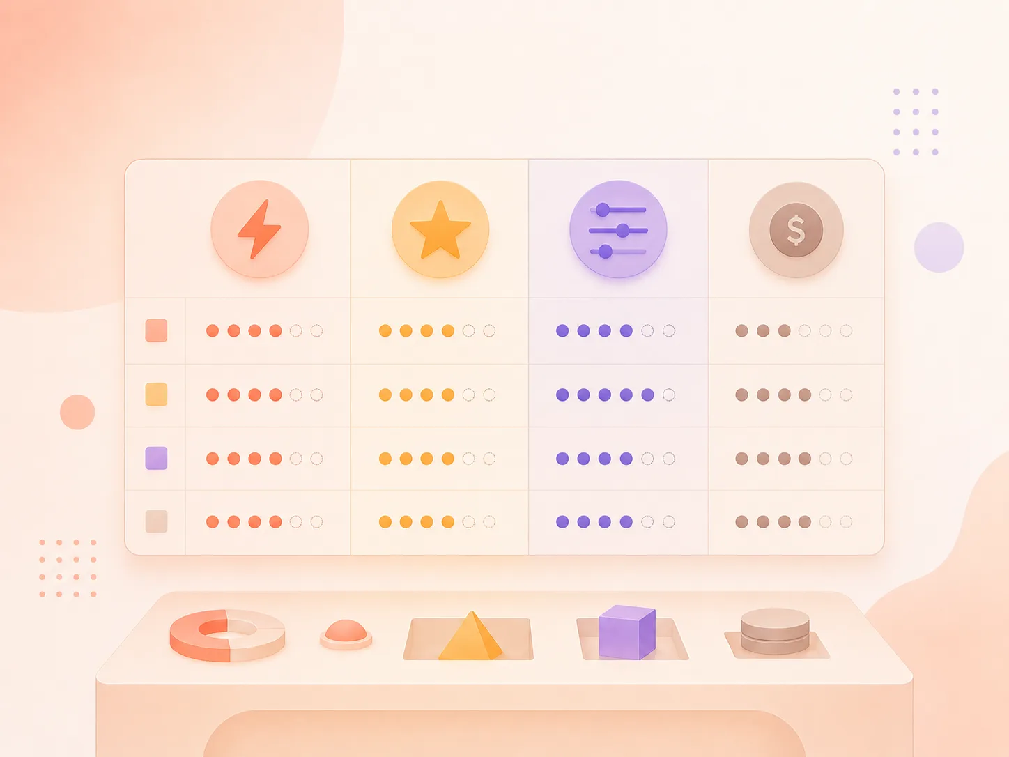 Same brief, twelve tools, four-axis rubric — speed, quality, control, value
