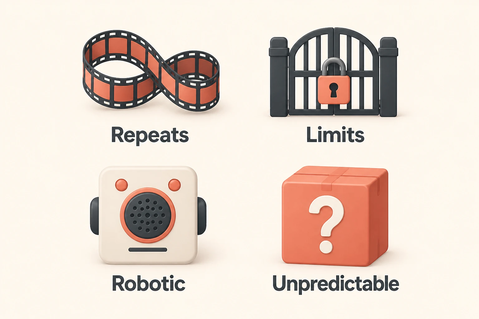 Common reasons creators switch away from Autoshorts as labeled icons