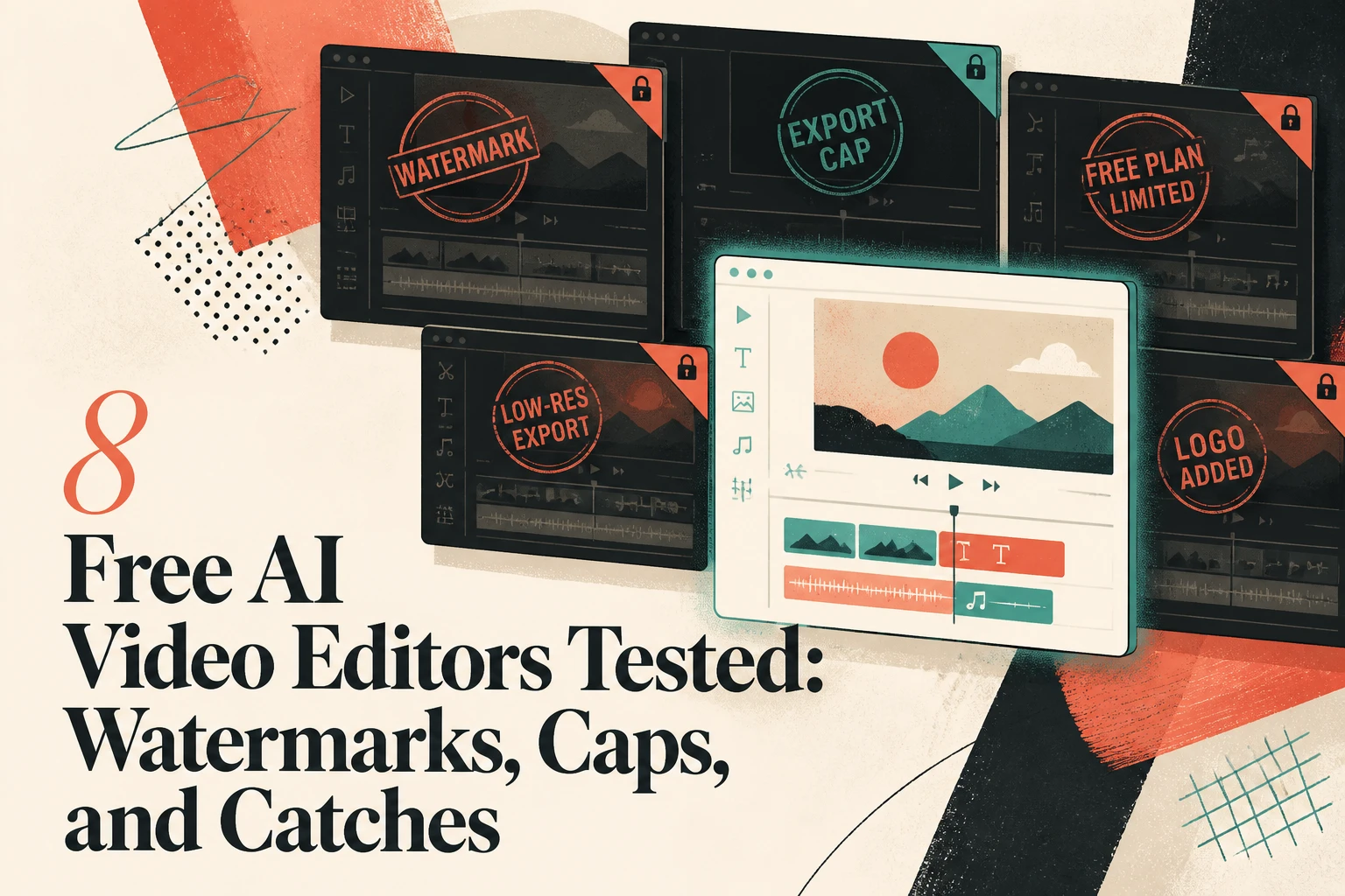 8 Free AI Video Editors Tested: Watermarks, Caps, and Catches