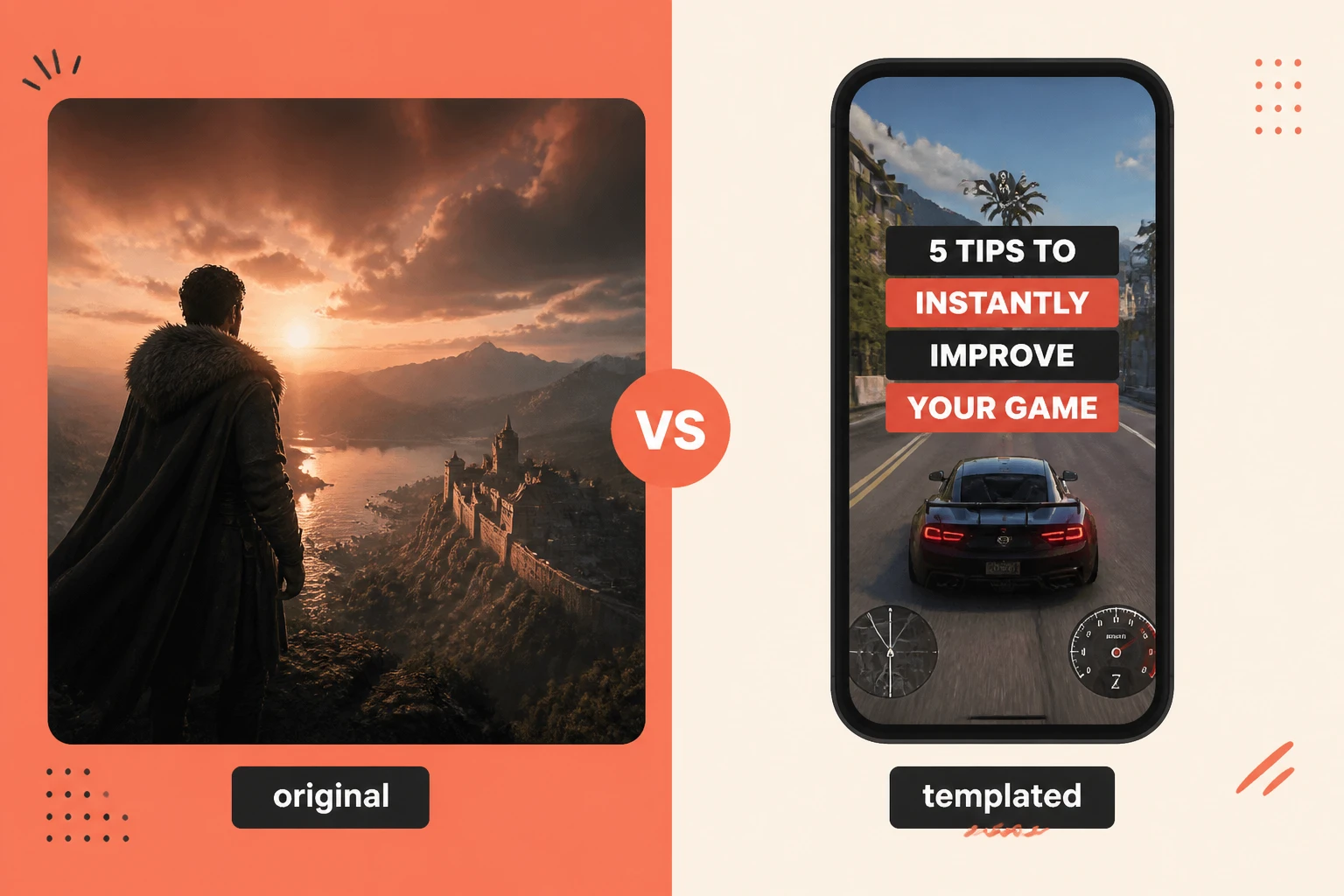 Split-frame comparison of Lumigen and Crayo