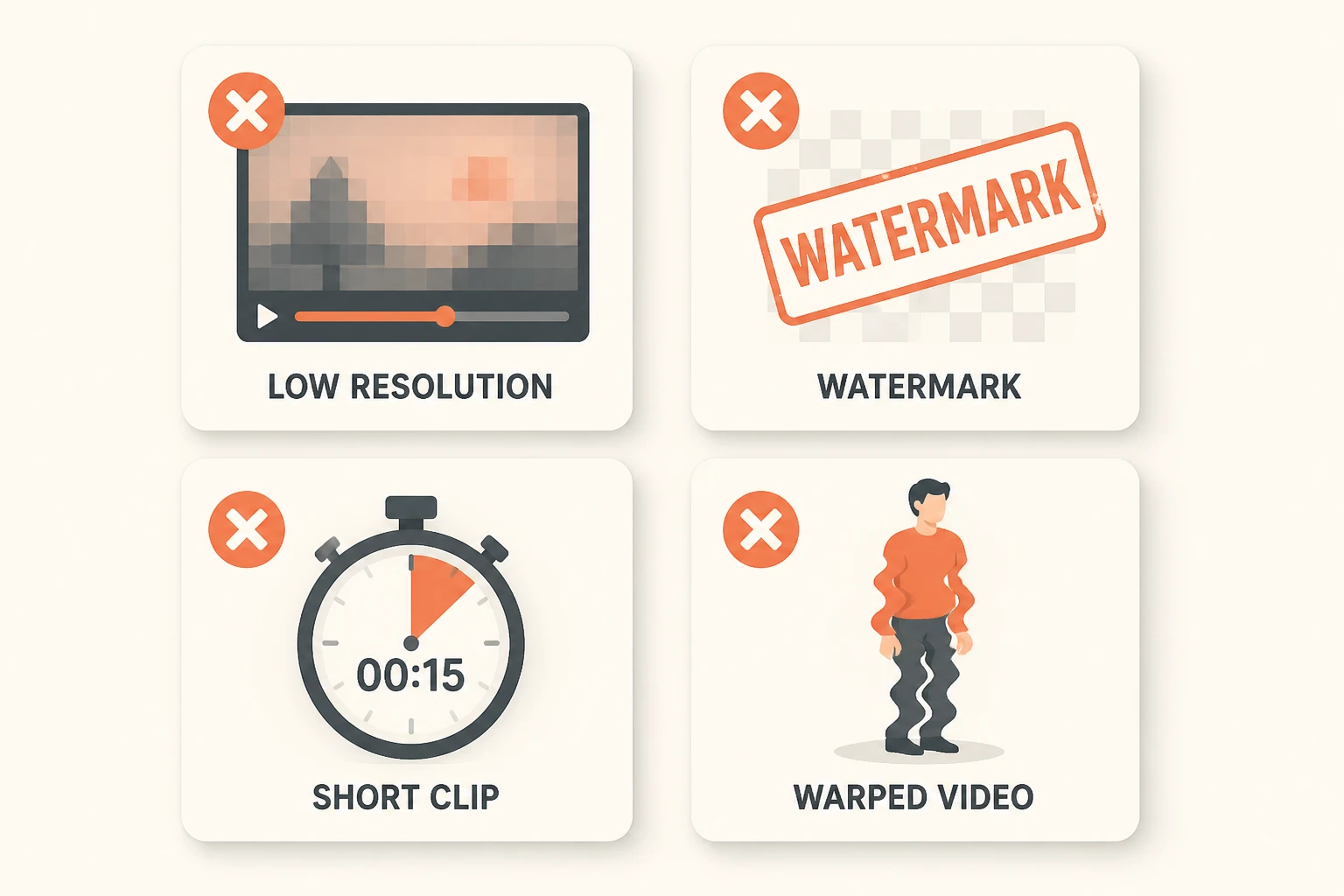 Infographic showing four friction points that push creators off a fast cheap AI video tool